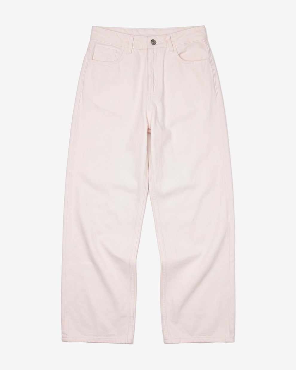 KnowledgeCotton Apparel - WMN Gale regular twill pants Pants 1387 Egret