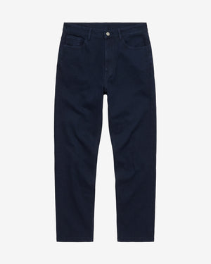 KnowledgeCotton Apparel - WMN Gale regular twill pants Pants 1412 Night Sky