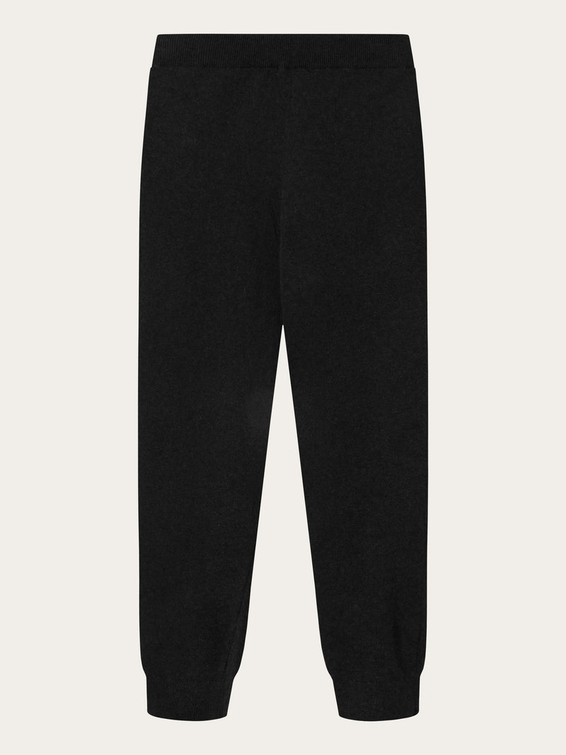 KnowledgeCotton Apparel - WMN JADE hybrid knitted jog pants Pants 1300 Black Jet