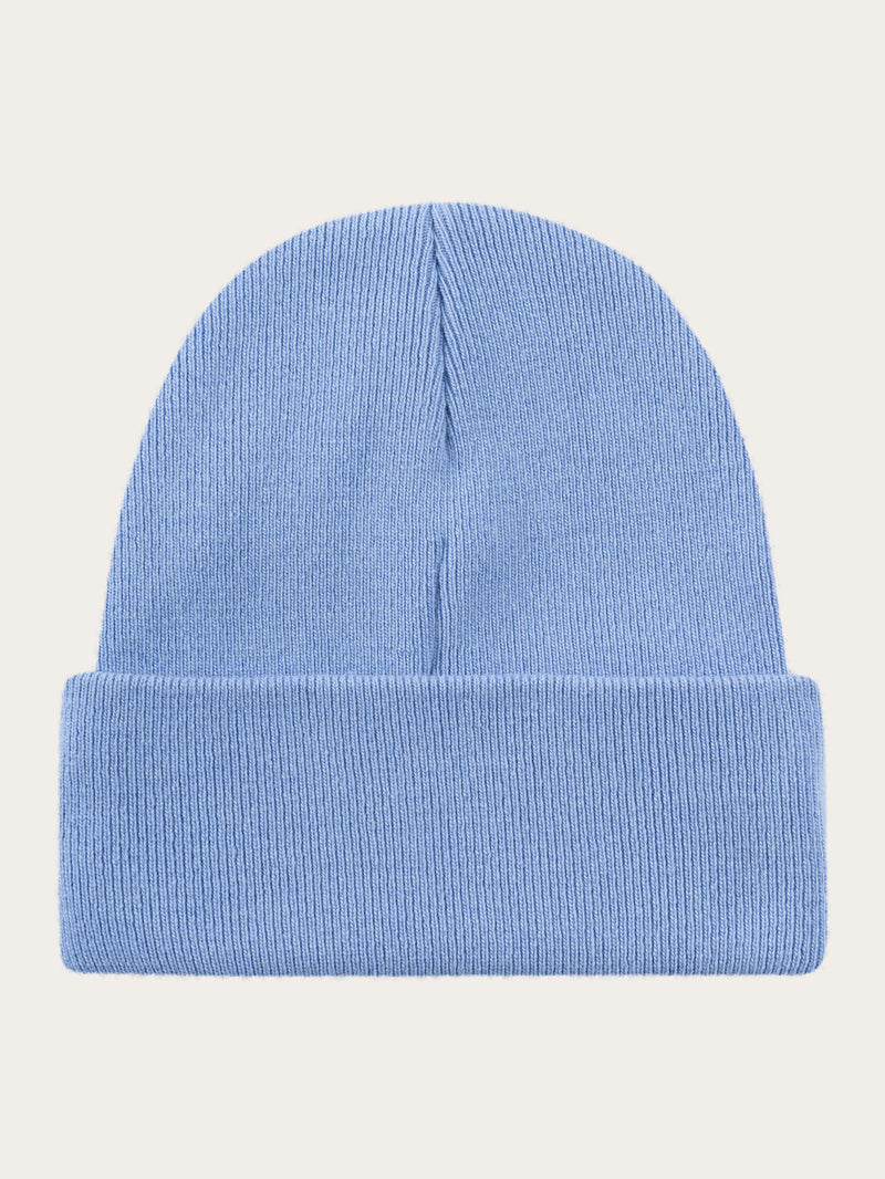 KnowledgeCotton Apparel - YOUNG Kids Wool beanie Hats 1414 Dusty Blue Melange