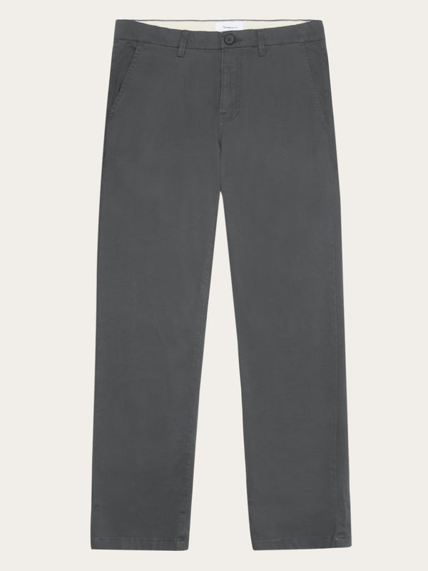 KnowledgeCotton Apparel - MEN LUCA slim twill chino pants Pants 1167 Phantom