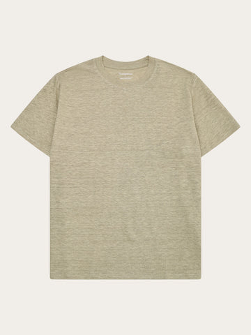 KnowledgeCotton Apparel - MEN Linen t-shirt T-shirts 1495 Twill