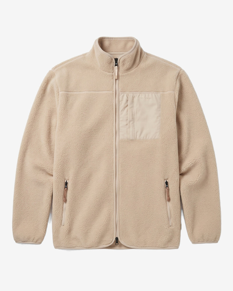 KnowledgeCotton Apparel - MEN Loose Fit Zip Fleece Fleeces 1228 Light feather gray