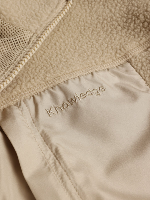 KnowledgeCotton Apparel - MEN Loose Fit Zip Fleece - GRS/Vegan Fleeces 1228 Light feather gray