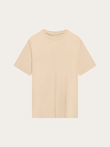 KnowledgeCotton Apparel - MEN Mercerized t-shirt T-shirts 1228 Light feather gray