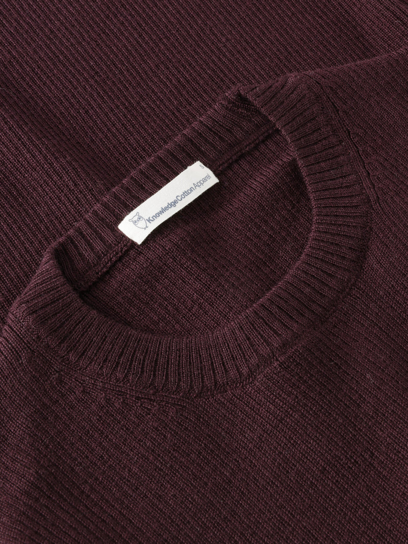 KnowledgeCotton Apparel - WMN Merino Wool Rib Knit RWS Knits 1281 Fig