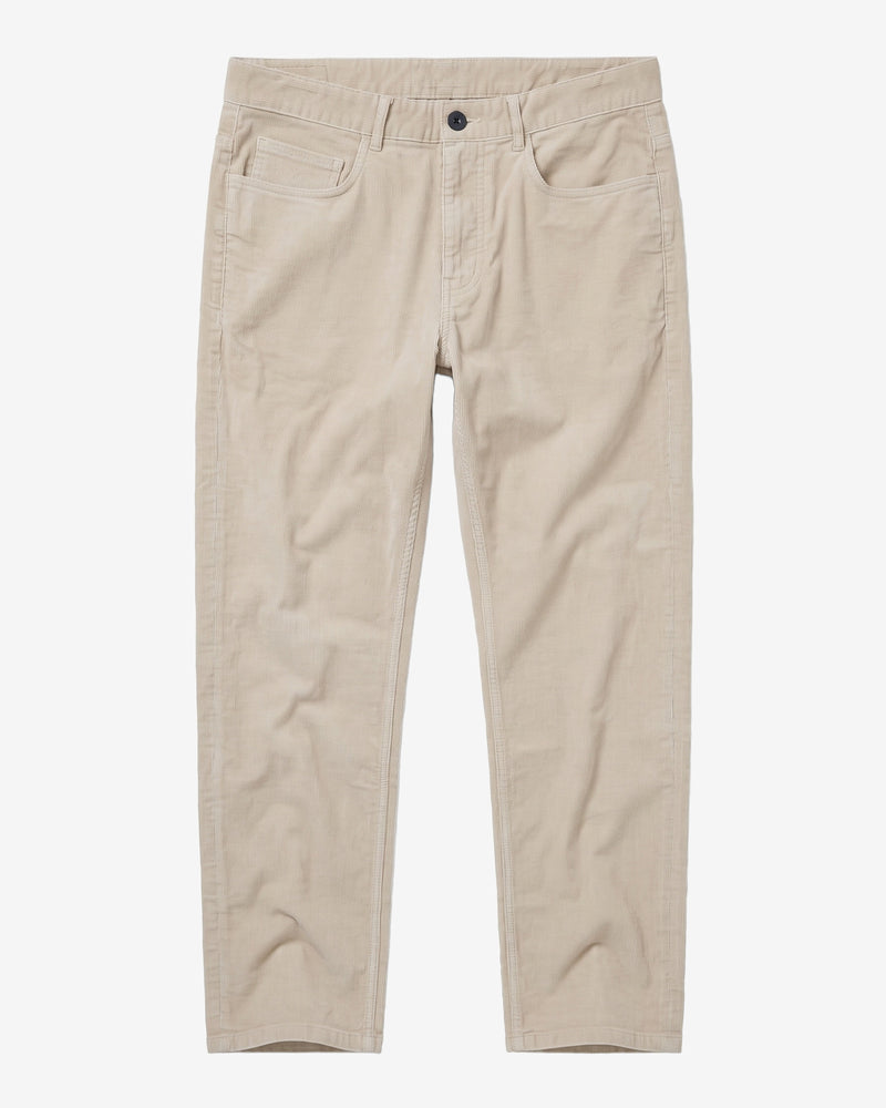KnowledgeCotton Apparel - MEN Oak regular corduroy pants Pants 1228 Light feather gray