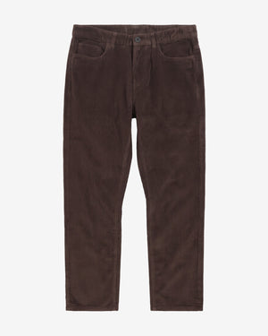 KnowledgeCotton Apparel - MEN Organic Cotton Chuck 5-pocket Corduroy Pants GOTS Pants 1487 Chocolate Torte