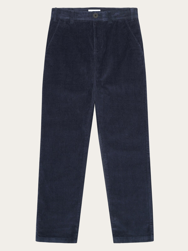 KnowledgeCotton Apparel - MEN Organic Cotton Chuck Corduroy Pants GOTS Pants 1412 Night Sky