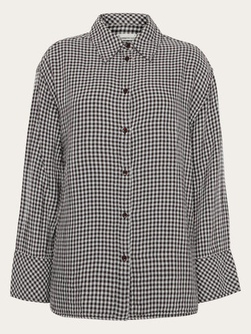 KnowledgeCotton Apparel - WMN Organic Cotton Double layer Shirt GOTS Shirts 7032 Multi check