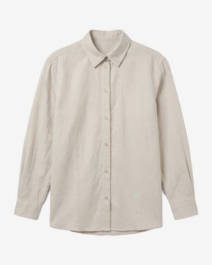 KnowledgeCotton Apparel - WMN Organic Cotton Flannel Shirt GOTS Shirts 1228 Light feather gray