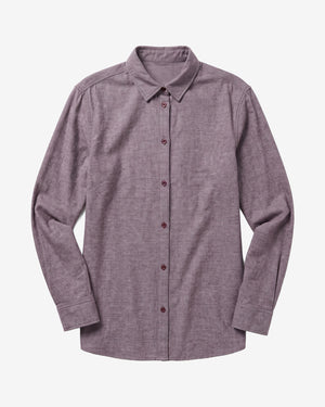 KnowledgeCotton Apparel - WMN Organic Cotton Flannel Shirt GOTS Shirts 1281 Fig