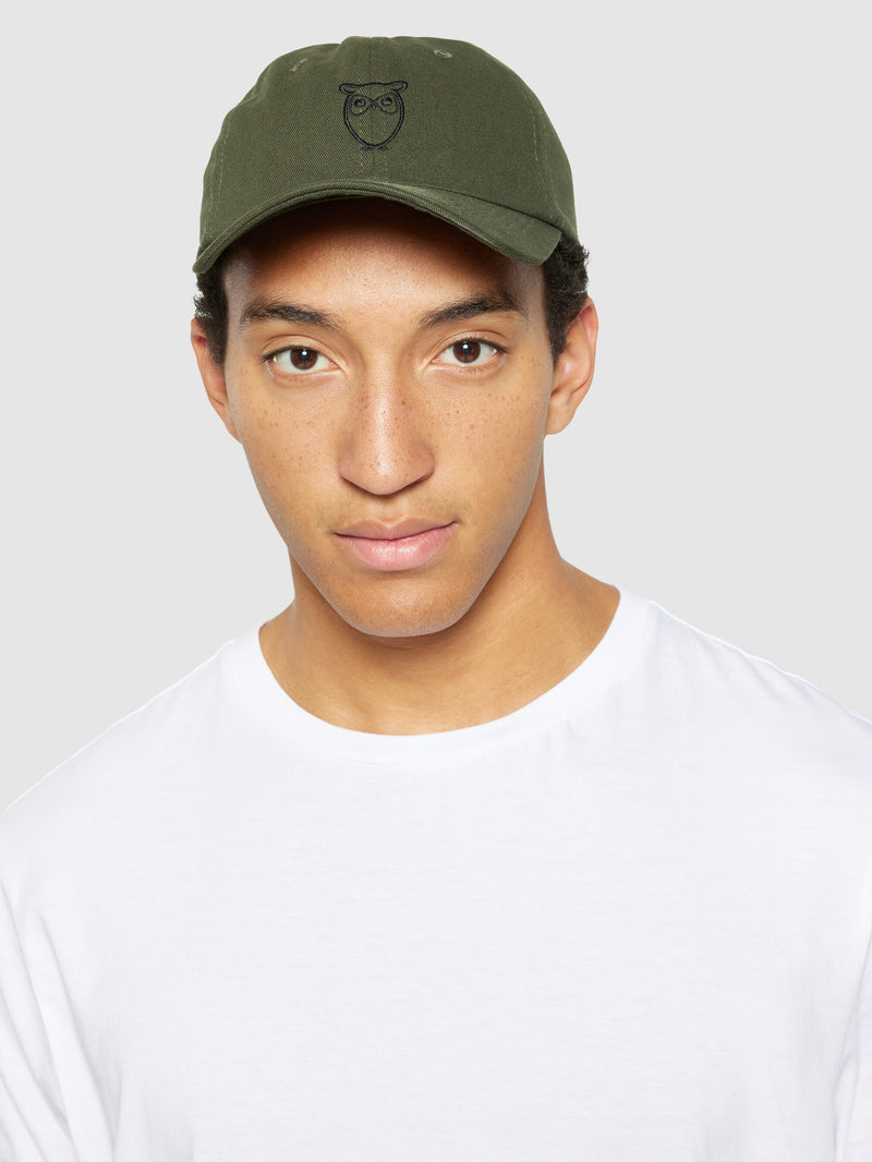 KnowledgeCotton Apparel - UNI Organic Cotton Twill Cap GOTS/Vegan Caps 1090 Forrest Night