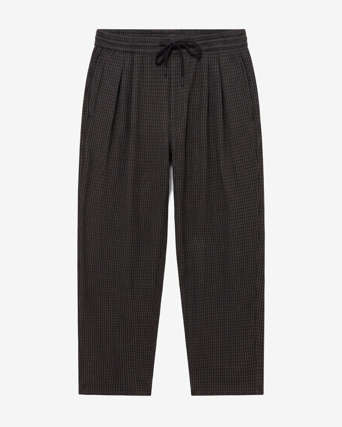 KnowledgeCotton Apparel - MEN Ozone relaxed houndtooth pant Pants 7031 Grey check