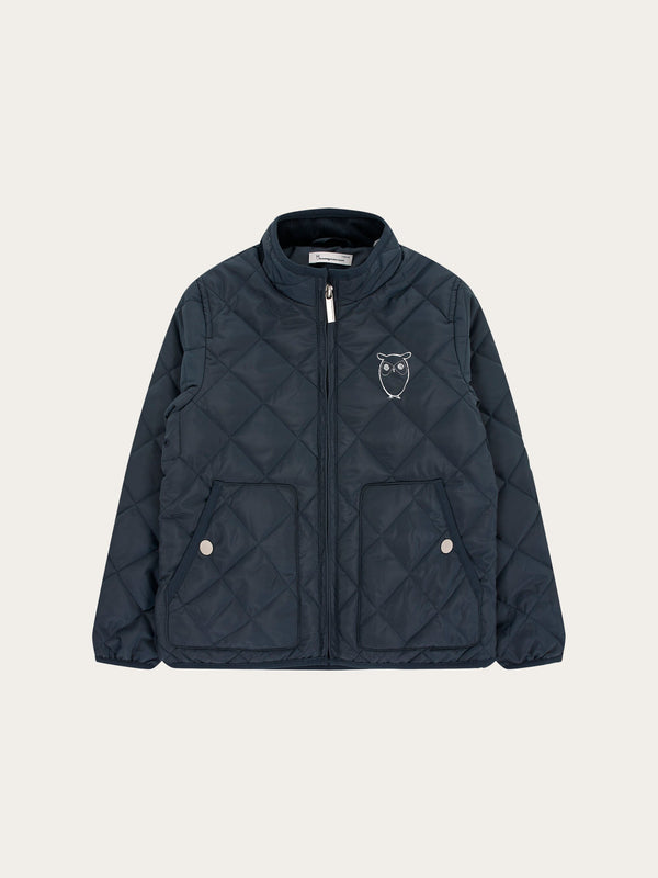 KnowledgeCotton Apparel - YOUNG REED quilted jacket Jackets 1001 Total Eclipse