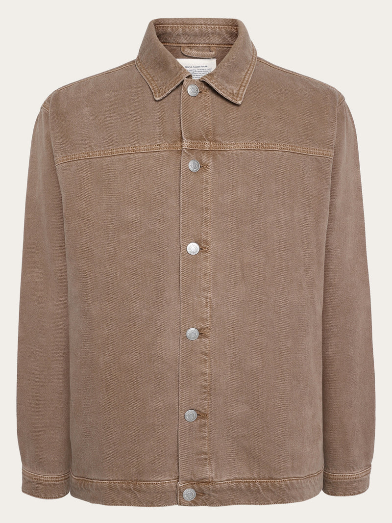 Raw twill workwear jacket GOTS/Vegan Tiramisu - Main Image