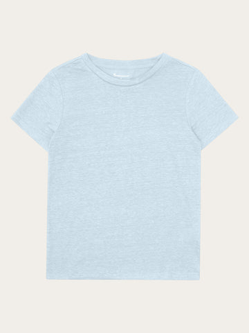 KnowledgeCotton Apparel - WMN Reg linen t-shirt T-shirts 1009 Skyway