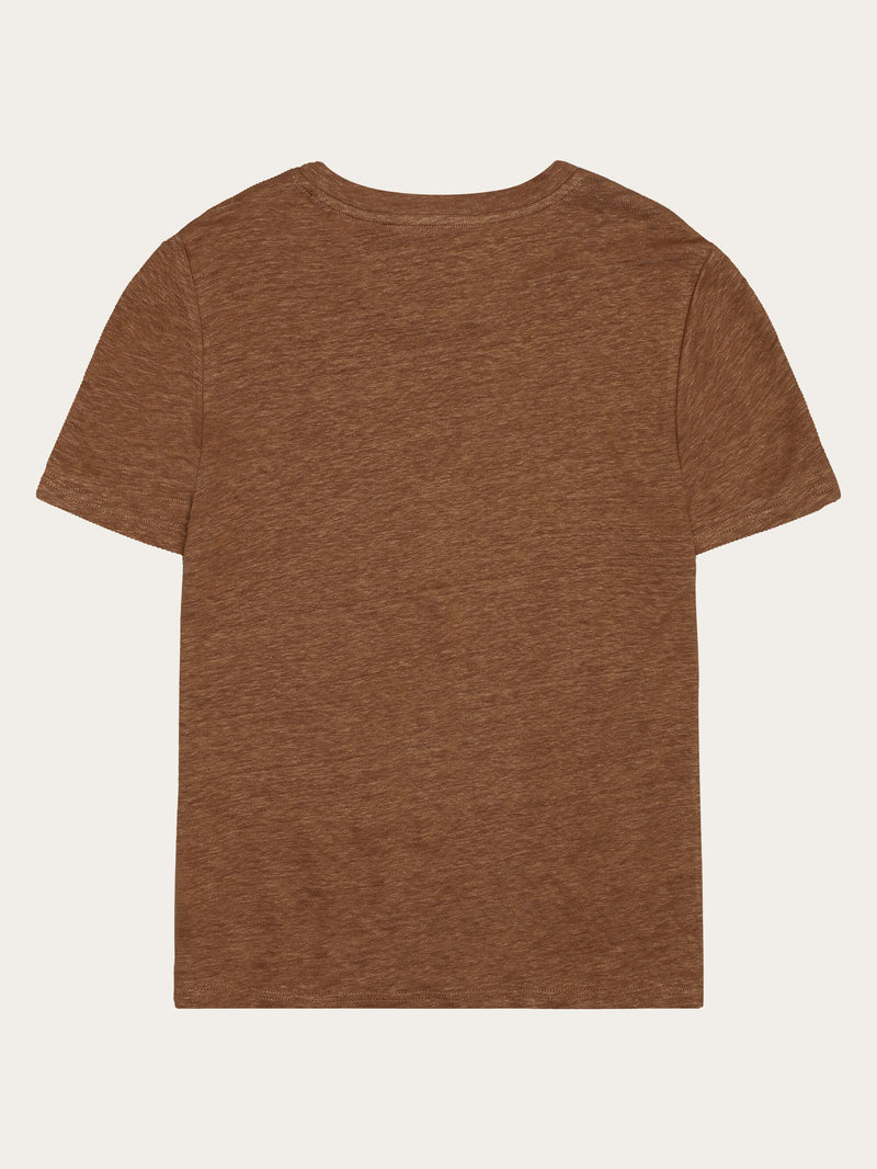 KnowledgeCotton Apparel - WMN Reg linen t-shirt T-shirts 1019 Tuffet