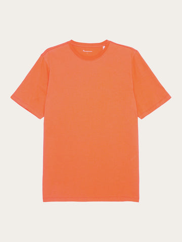 KnowledgeCotton Apparel - MEN Regular fit Basic tee T-shirts 1481 Langoustino
