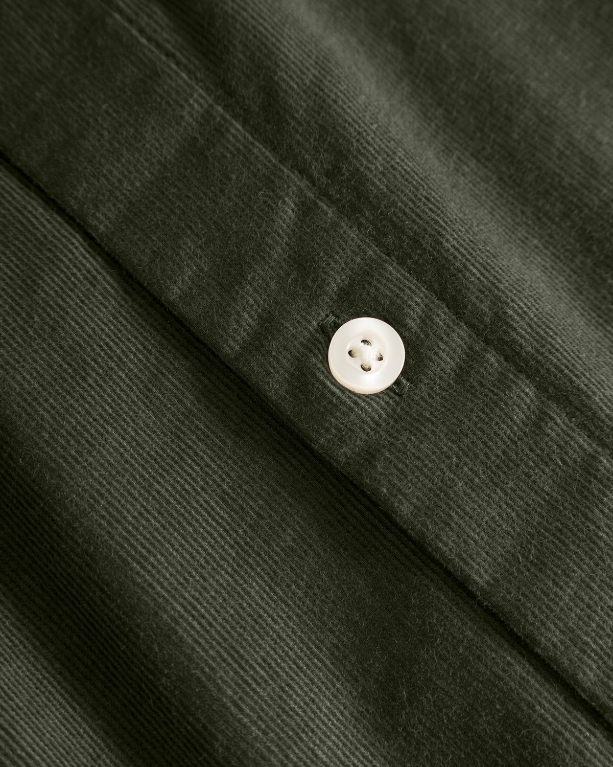 KnowledgeCotton Apparel - MEN Regular fit corduroy shirt Shirts 1090 Forest Night