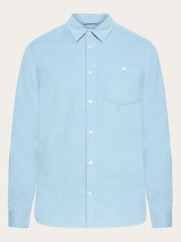 KnowledgeCotton Apparel - MEN Regular fit corduroy shirt Shirts 1463 Glacier Lake