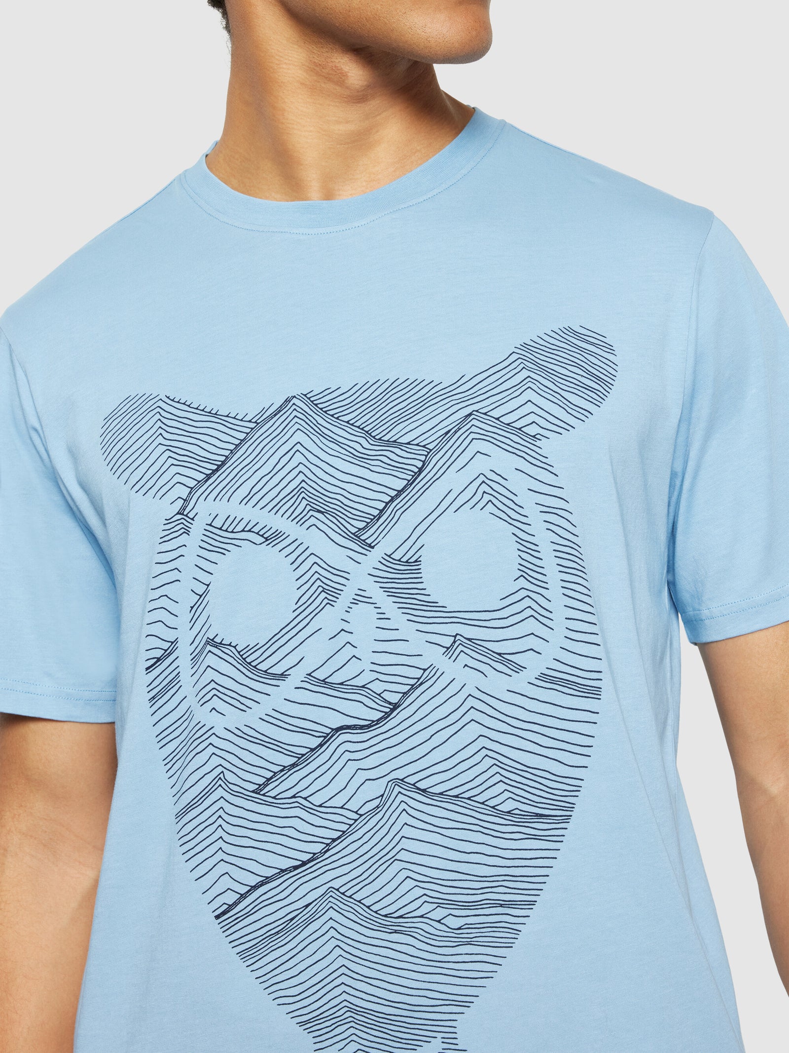 Regular fit mountain t-shirt - Regenerative Organic