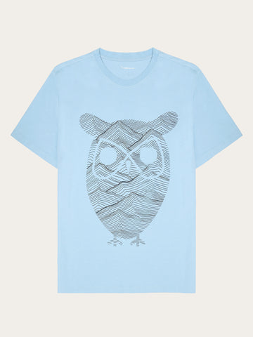 KnowledgeCotton Apparel - MEN Front print t-shirt T-shirts 1463 Glacier Lake