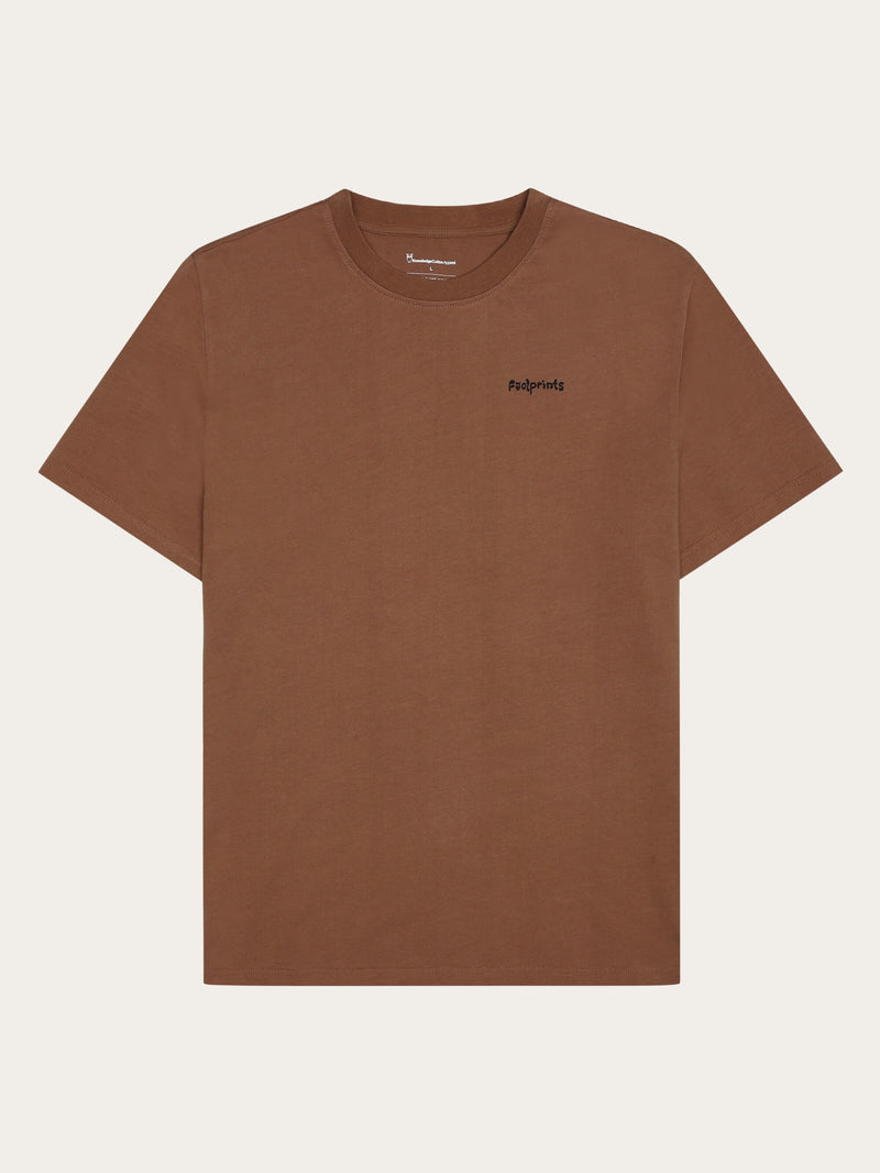 KnowledgeCotton Apparel - UNI Regular short sleeve heavy single jersey printed t-shirt GOTS/Vegan T-shirts 1019 Tuffet