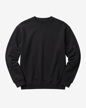 KnowledgeCotton Apparel - MEN Relaxed crew neck Sweats 1300 Black Jet