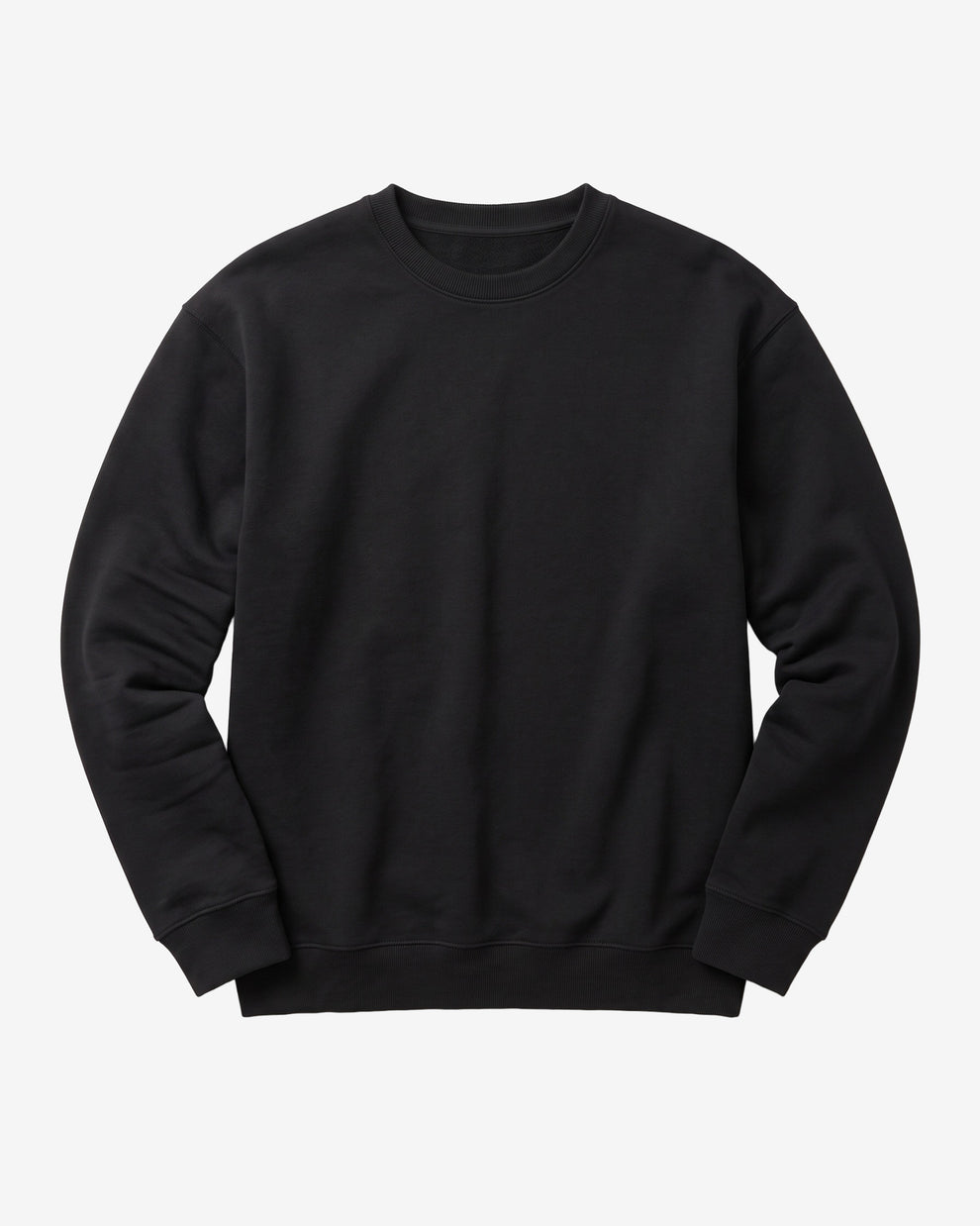 KnowledgeCotton Apparel - MEN Relaxed crew neck Sweats 1300 Black Jet