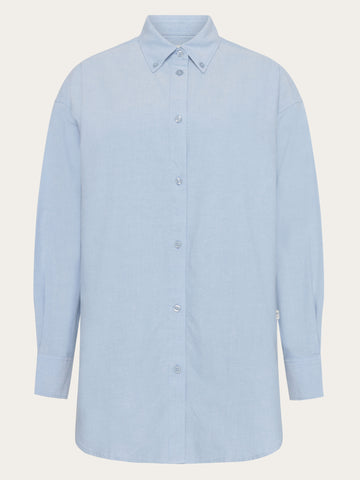 KnowledgeCotton Apparel - WMN Relaxed flannel shirt Shirts 1463 Glacier Lake