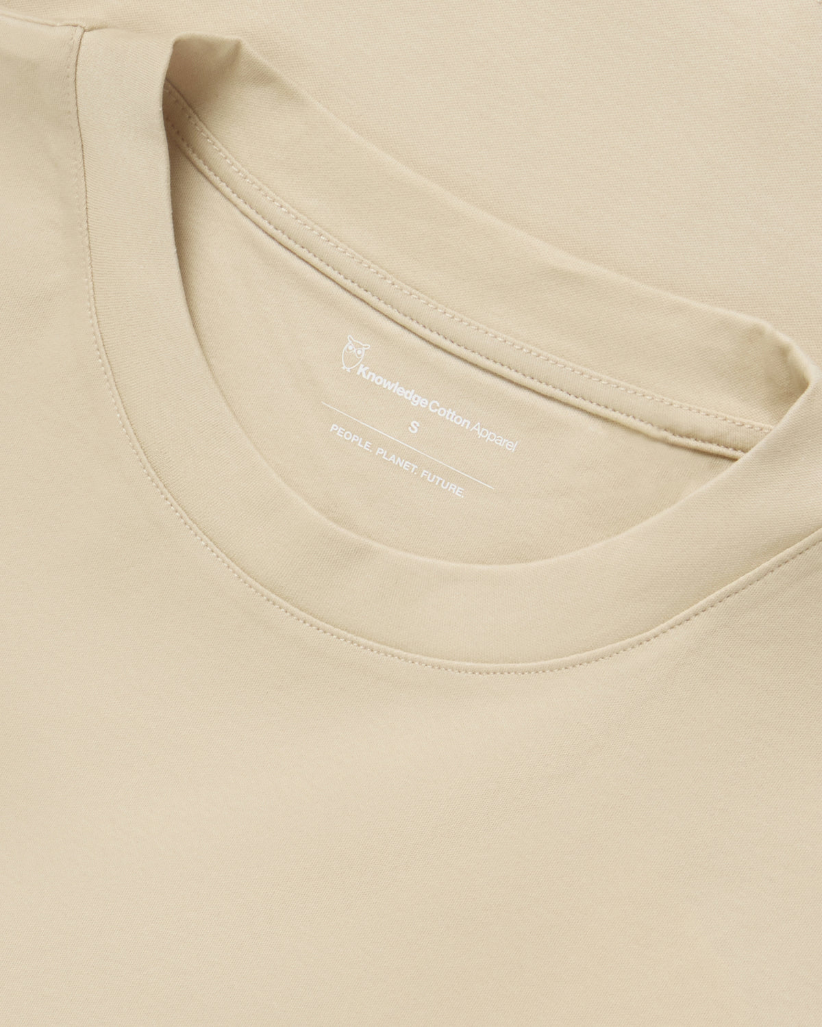 KnowledgeCotton Apparel - WMN Relaxed mercerized t-shirt T-shirts 1228 Light feather gray