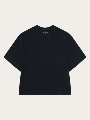 KnowledgeCotton Apparel - WMN Relaxed t-shirt T-shirts 1412 Night Sky