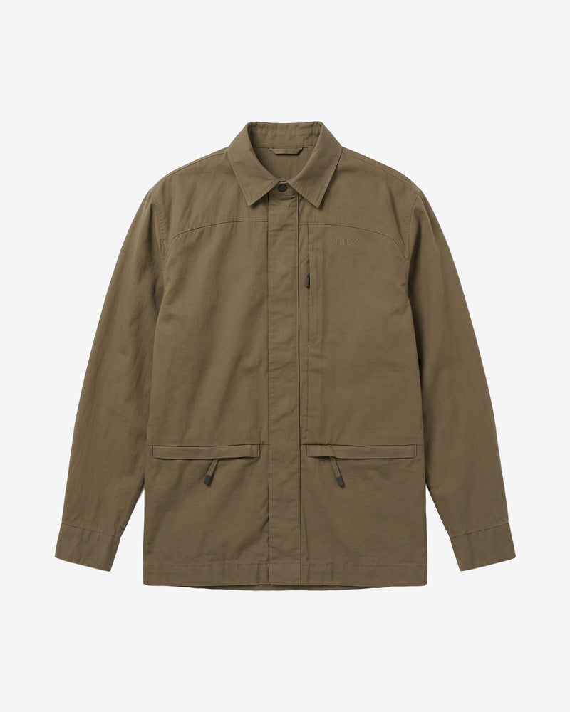 KnowledgeCotton Apparel - WMN Ripstop overshirt Jackets 1068 Burned Olive