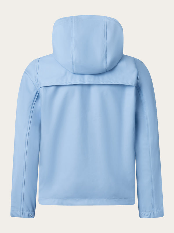 KnowledgeCotton Apparel - YOUNG Short rain jacket Jackets 1349 Chambray Blue