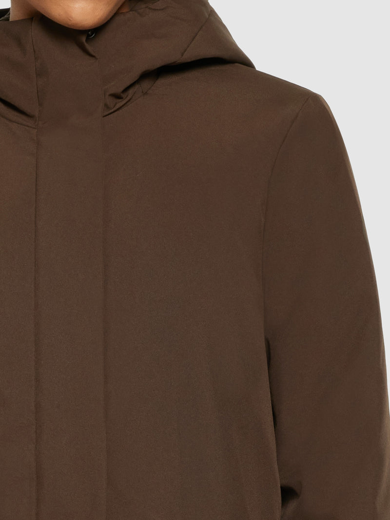 KnowledgeCotton Apparel - WMN Soft shell jacket Jackets 1243 Demitasse (brown)