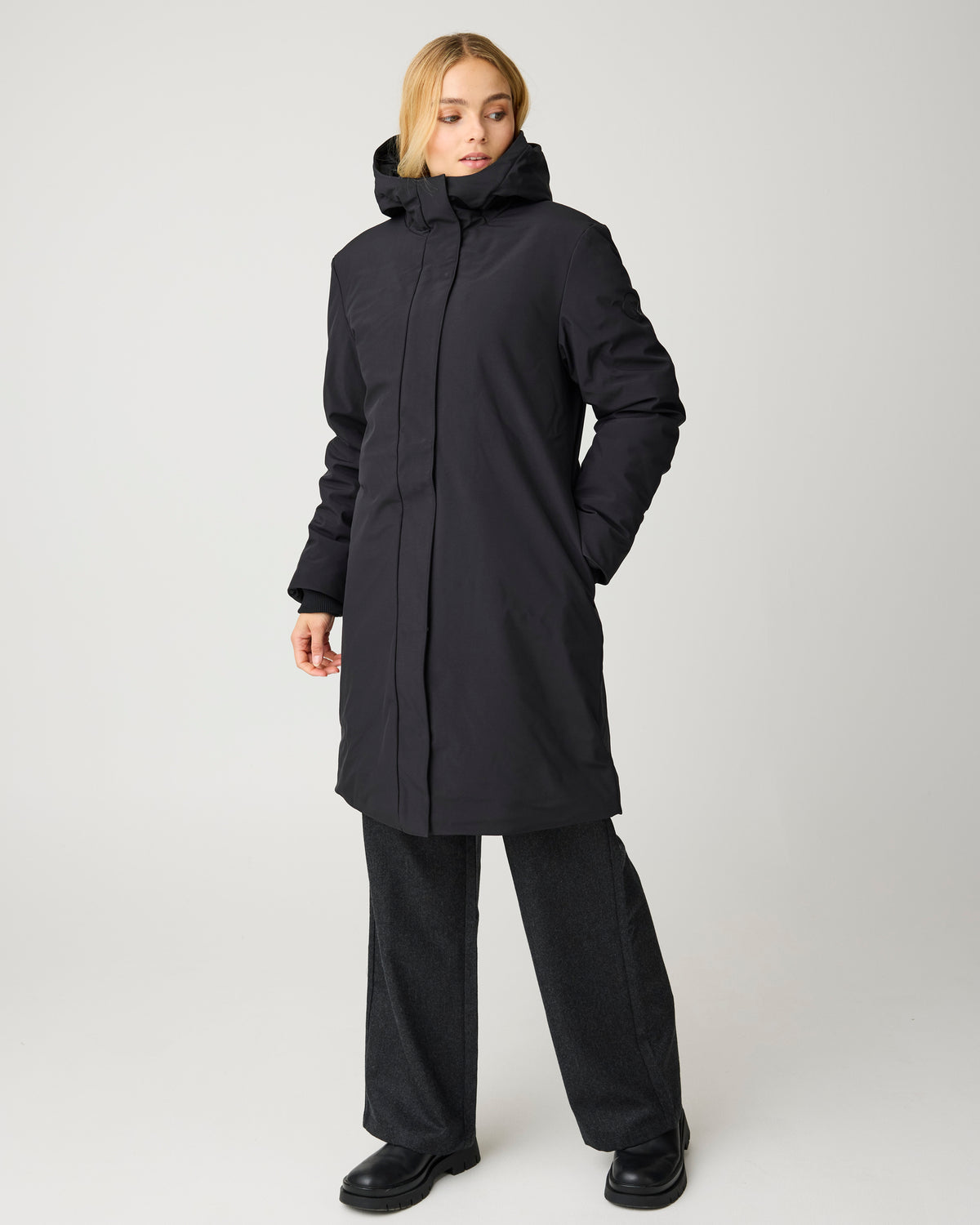 KnowledgeCotton Apparel - WMN Soft shell jacket Jackets 1300 Black Jet