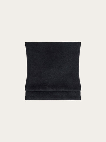 KnowledgeCotton Apparel - UNI Soufflé yarn scarf Scarfs 1300 Black Jet