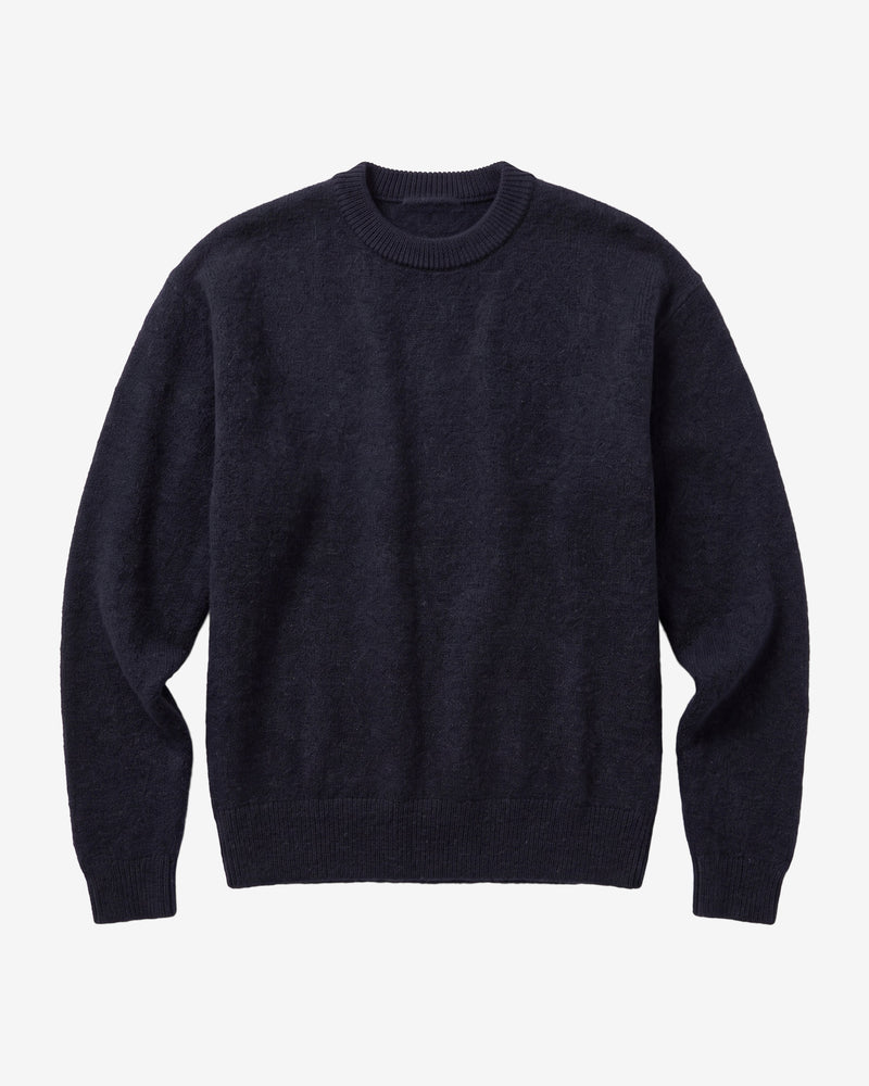KnowledgeCotton Apparel - MEN Soufflé yarn sweater Knits 1412 Night Sky