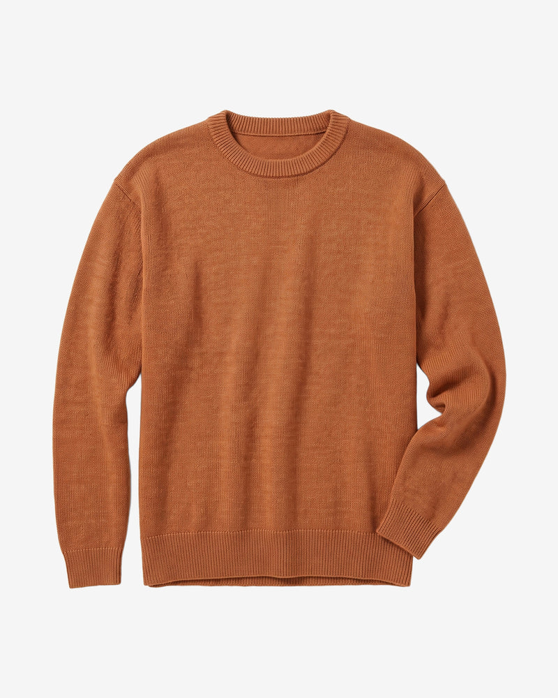 KnowledgeCotton Apparel - MEN Soufflé yarn sweater Knits 1499 Lion