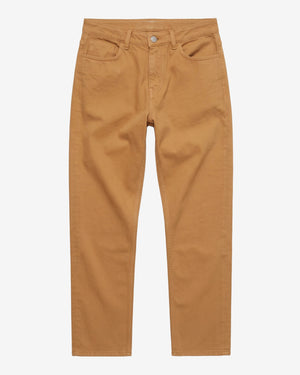 KnowledgeCotton Apparel - WMN Stella slim twill pants Pants 1484 Apple Cinnamon