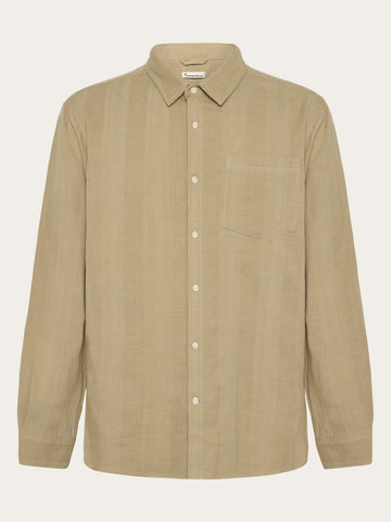 KnowledgeCotton Apparel - MEN Structure shirt Shirts 1495 Twill