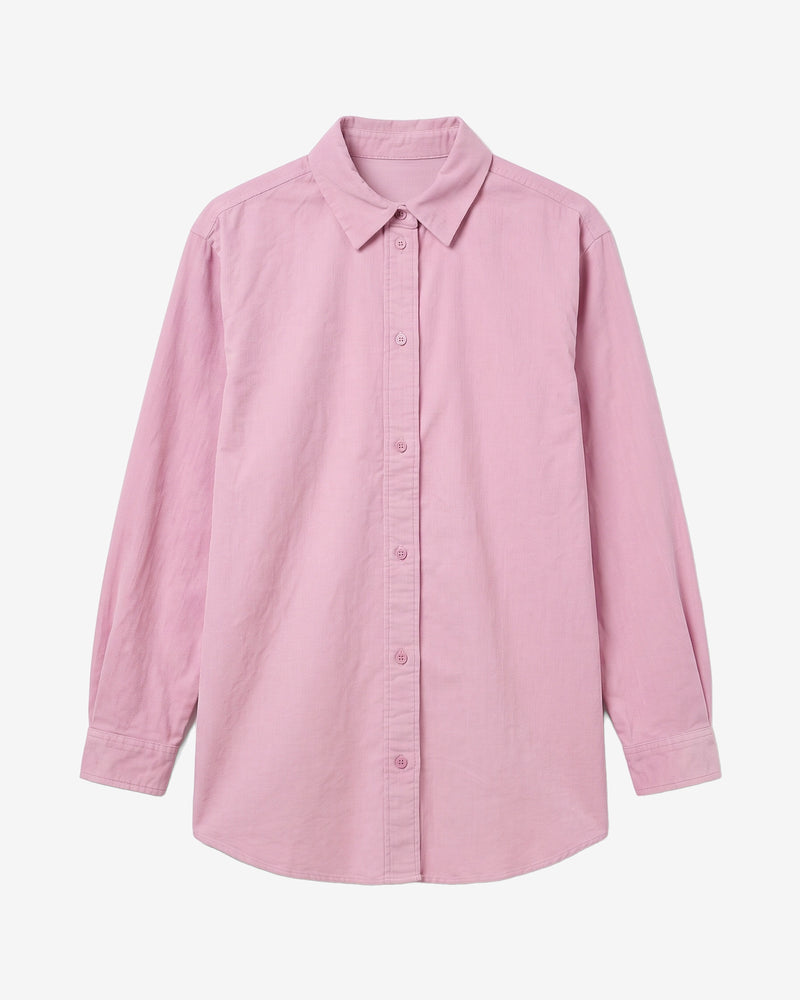 KnowledgeCotton Apparel - WMN Vega relaxed corduroy shirt Shirts 1503 Orchid Haze