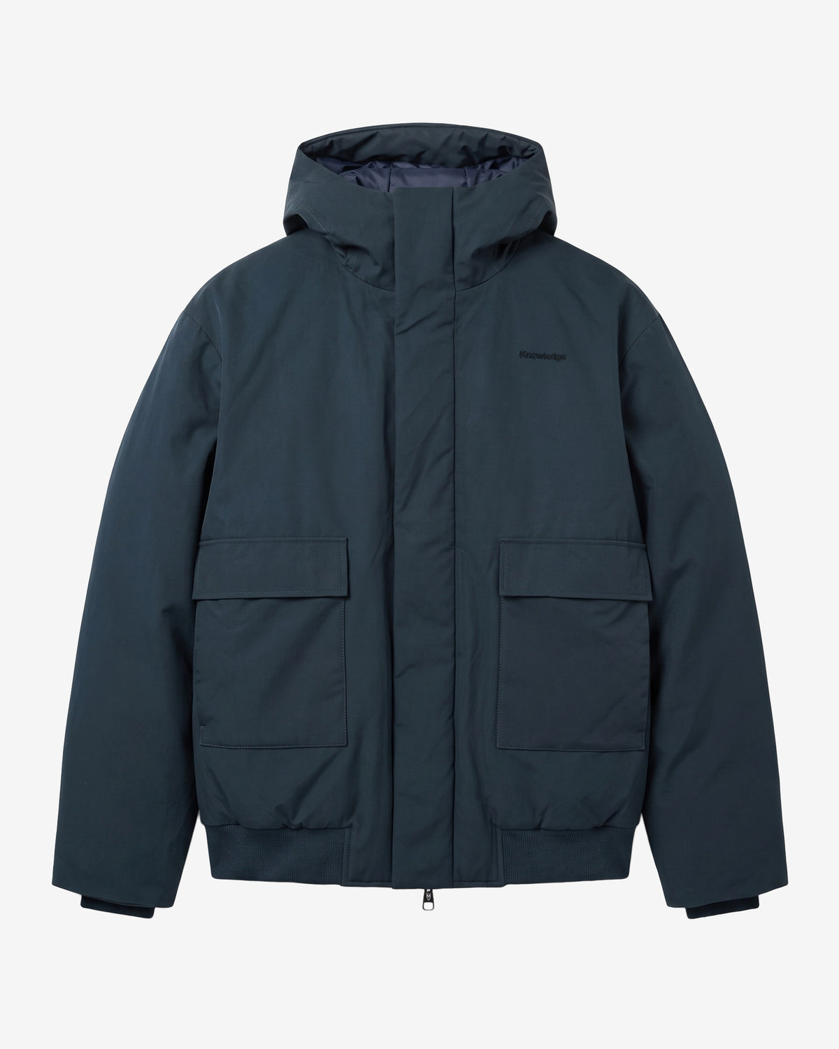 KnowledgeCotton Apparel - MEN Vent 200 insulated bomber jacket Jackets 1001 Total Eclipse