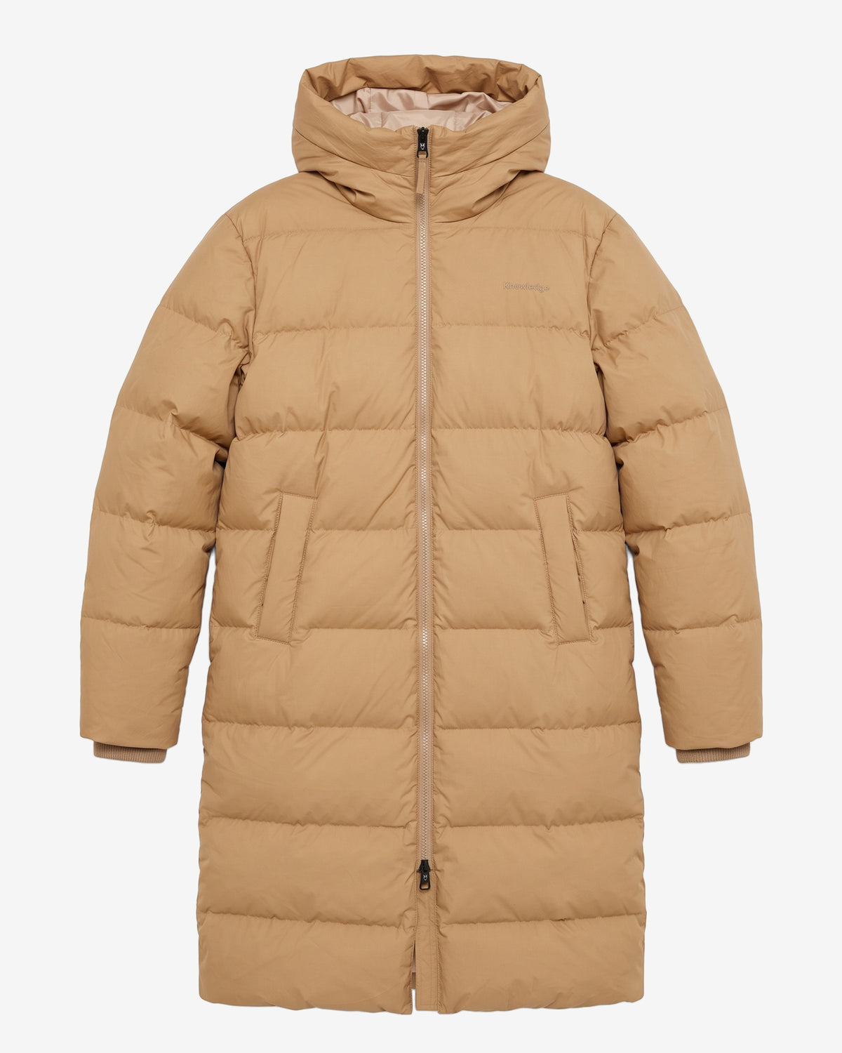 KnowledgeCotton Apparel - WMN Vent 90 puffer coat Jackets 1336 Kelp melange