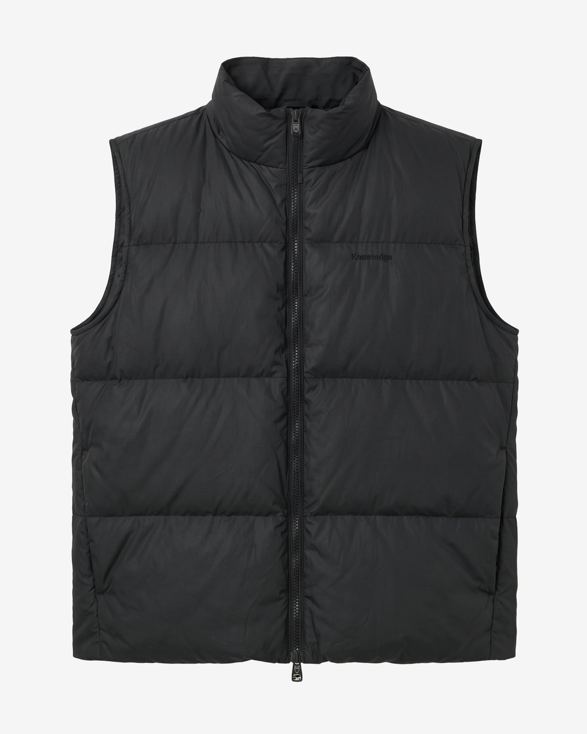KnowledgeCotton Apparel - MEN Vent 90 puffer vest Vests 1300 Black Jet
