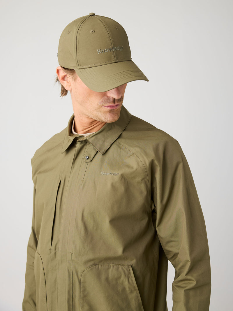 KnowledgeCotton Apparel - MEN Vent Canvas 200 Classic Jacket - GOTS/Vegan Jackets 1068 Burned Olive