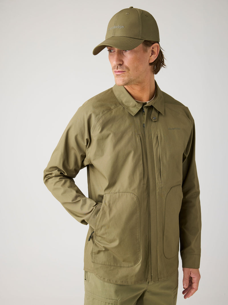 KnowledgeCotton Apparel - MEN Vent Canvas 200 Classic Jacket - GOTS/Vegan Jackets 1068 Burned Olive