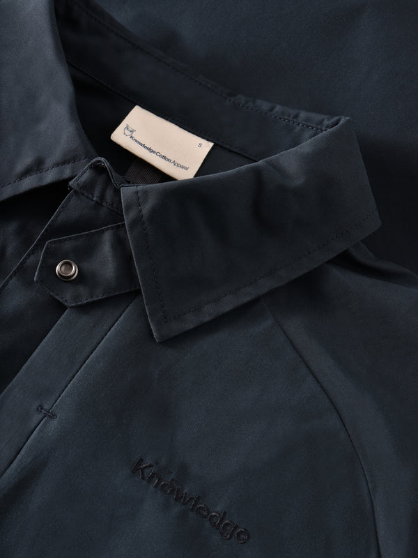 KnowledgeCotton Apparel - WMN Vent Canvas 200 Classic Jacket - GOTS/Vegan Jackets 1001 Total Eclipse
