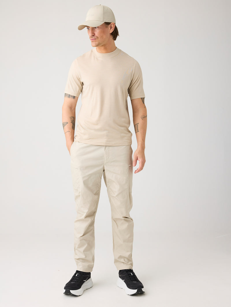 KnowledgeCotton Apparel - MEN Vent Canvas 200 classic pants - GOTS/Vegan Pants 1228 Light feather gray